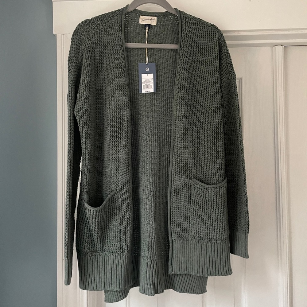 Green knit Cardigan
